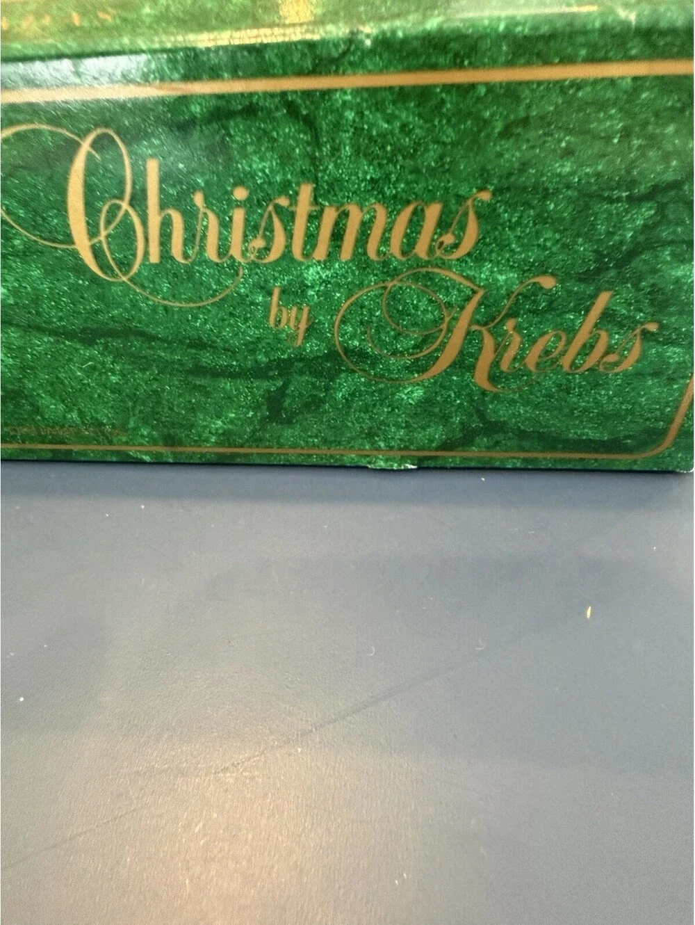 New Christmas By Krebs Designer Glass Ornaments Set Of 2 Boxes Never Used